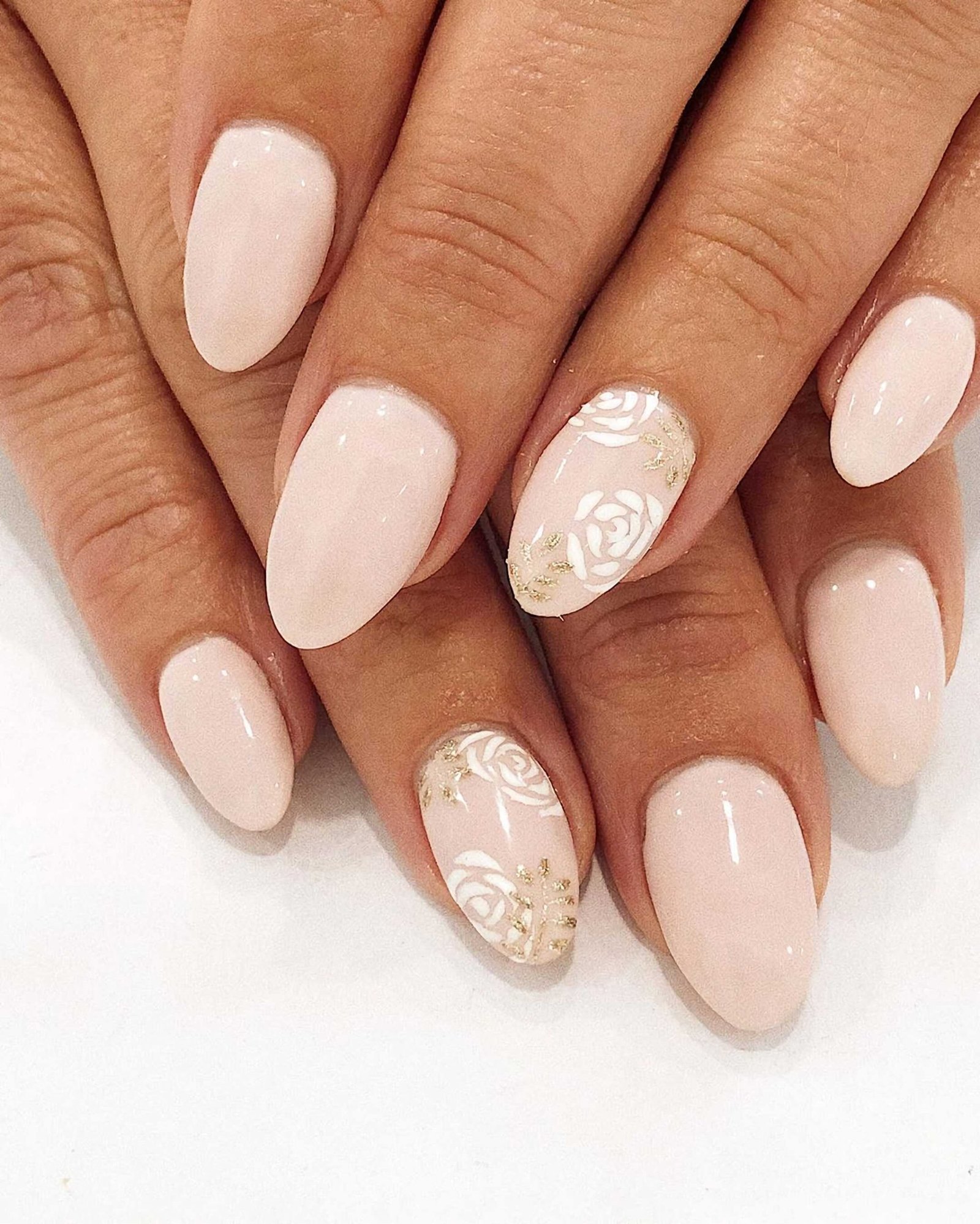 wedding manicure for short nails