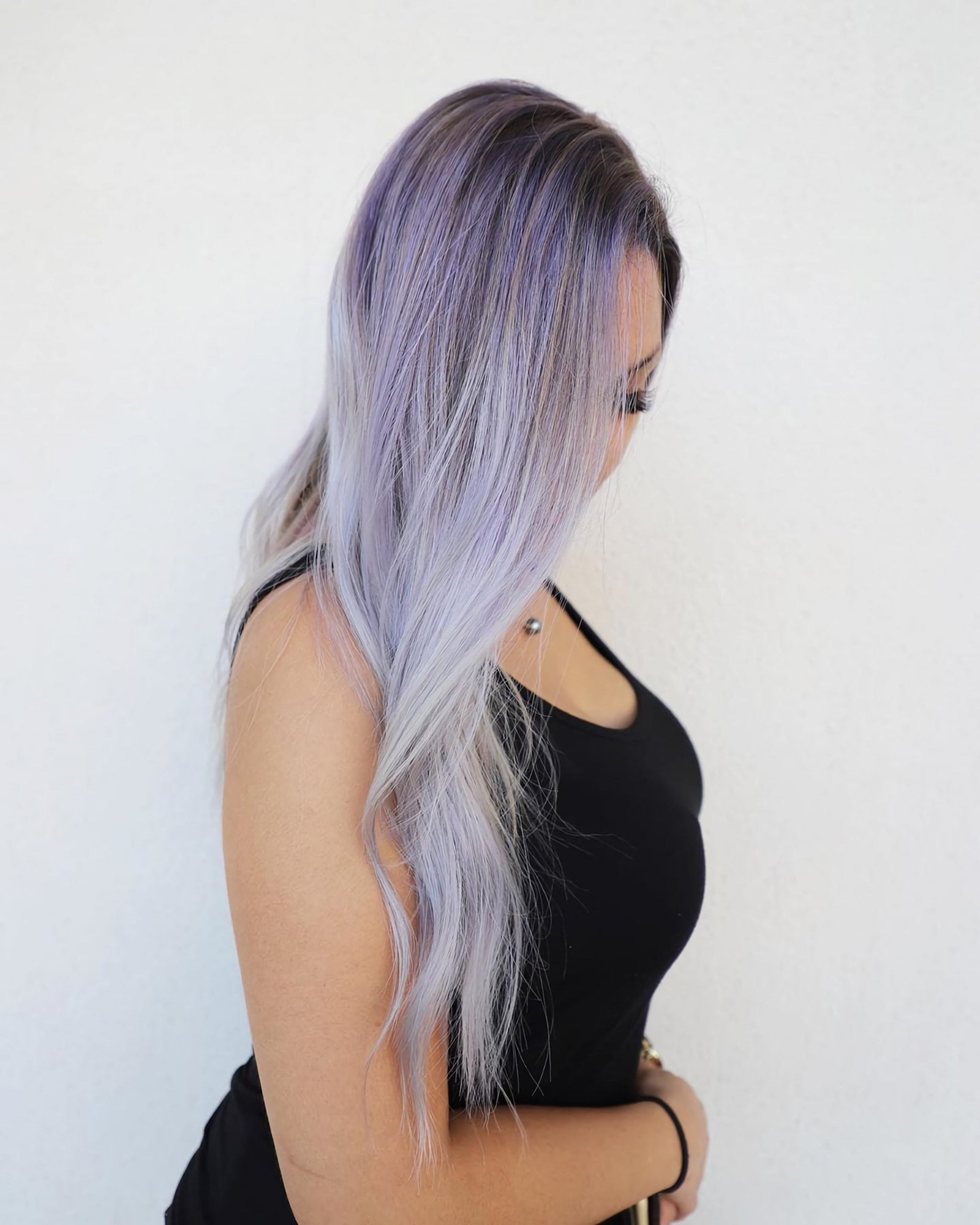 lavender ash balayage