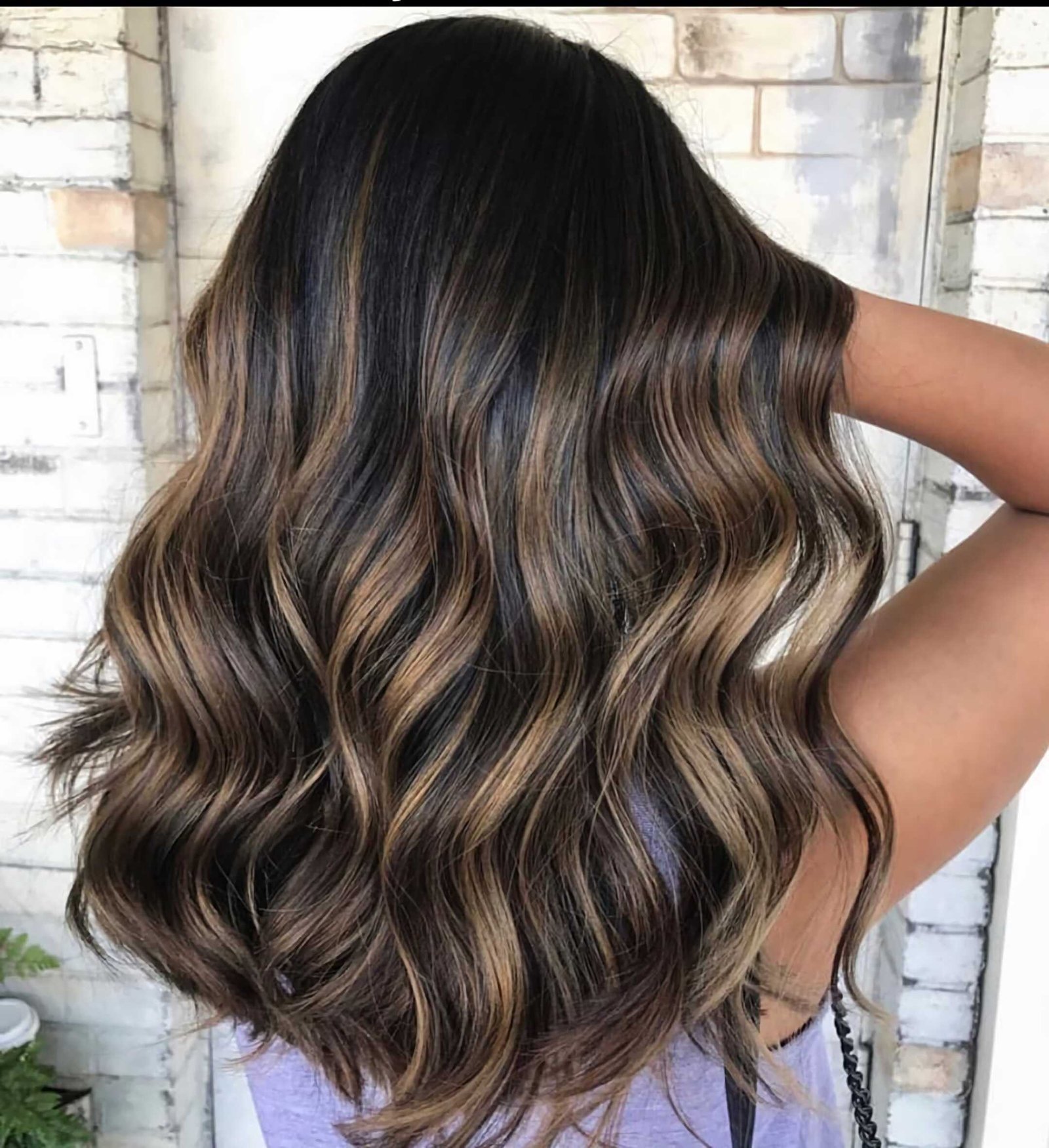 Stylish ombre balayage for long hair