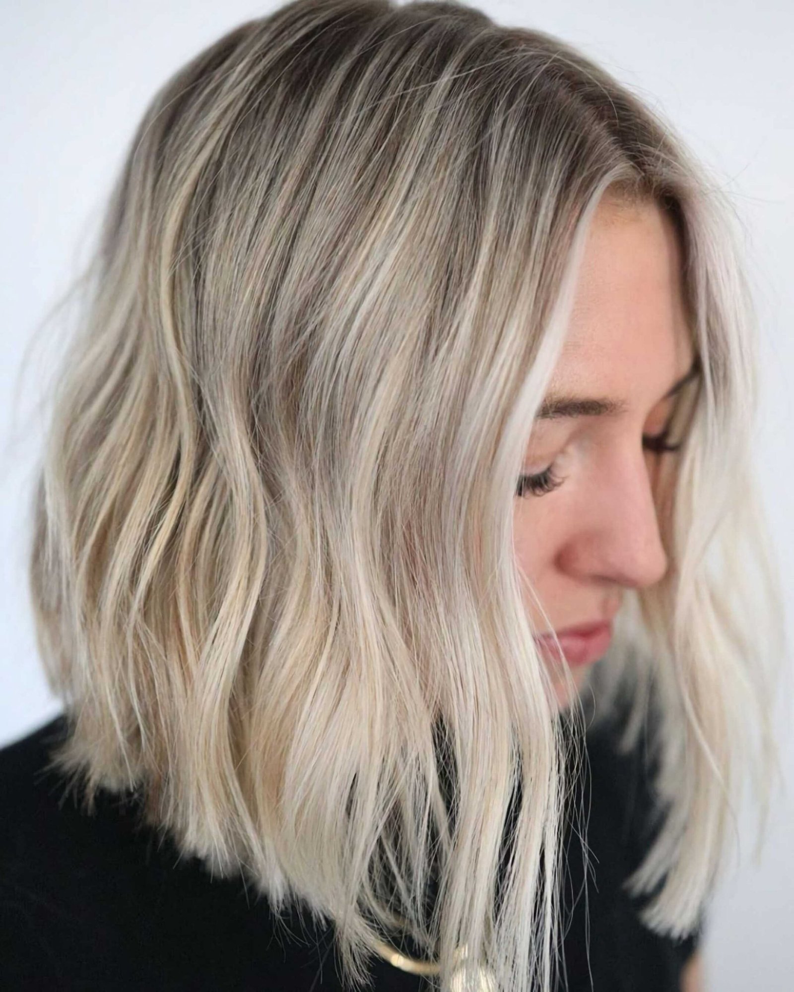 light blond coloring balayage