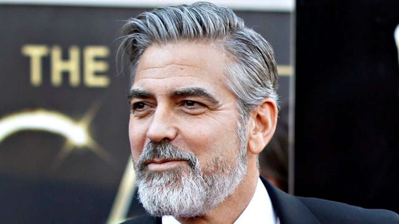 Клуни Джордж с бородой 2021