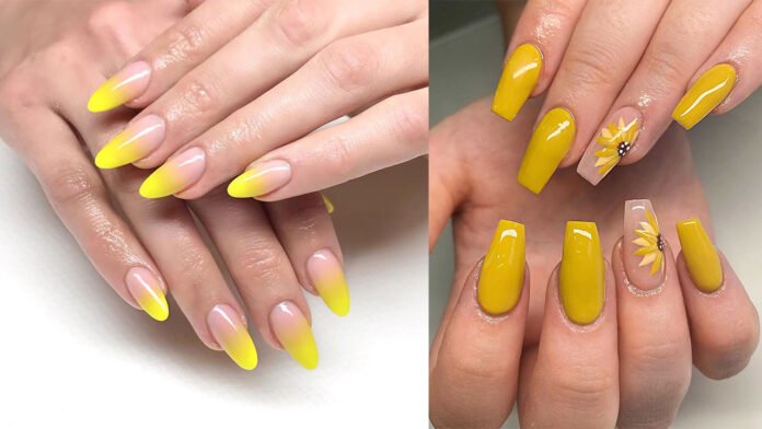 Manicura amarilla: ideas de diseño de moda para tus uñas.