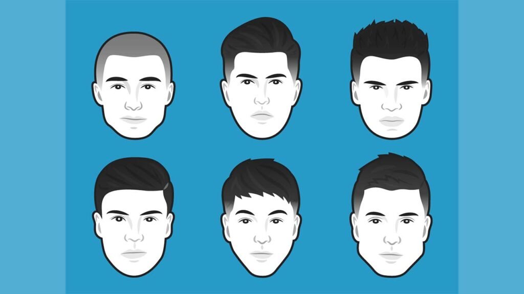 Hairstyles Different Face Shapes Short Haircut Stock Vector Royalty Free  474227560  Shutterstock